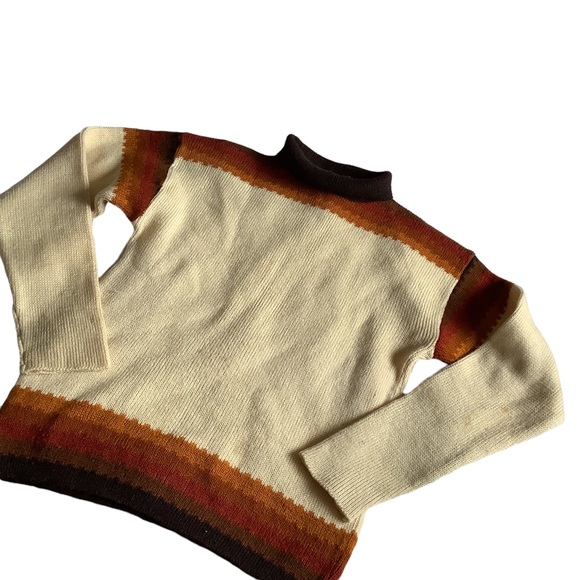 Vintage Wool Janus Sweater Kari-Bjorg Design Flawed - Picture 2 of 10